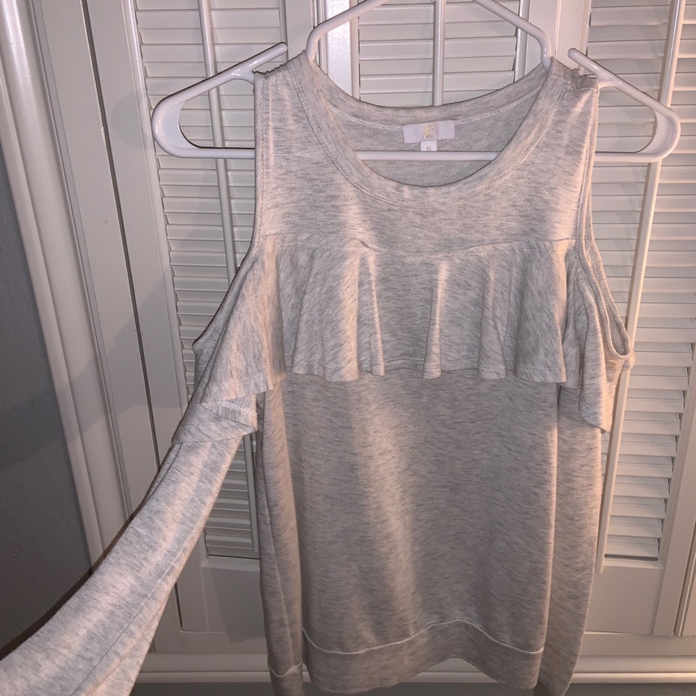 grey dressy top
